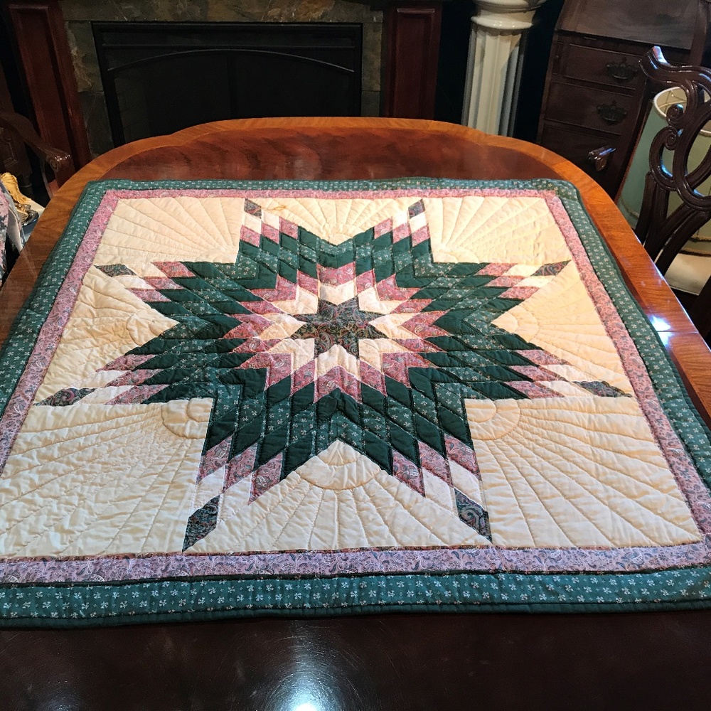 Country Christmas Table Topper Quilted